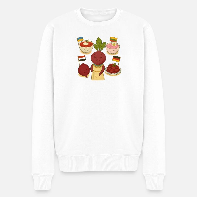 betterave - Pull Premium bio Homme - blanc