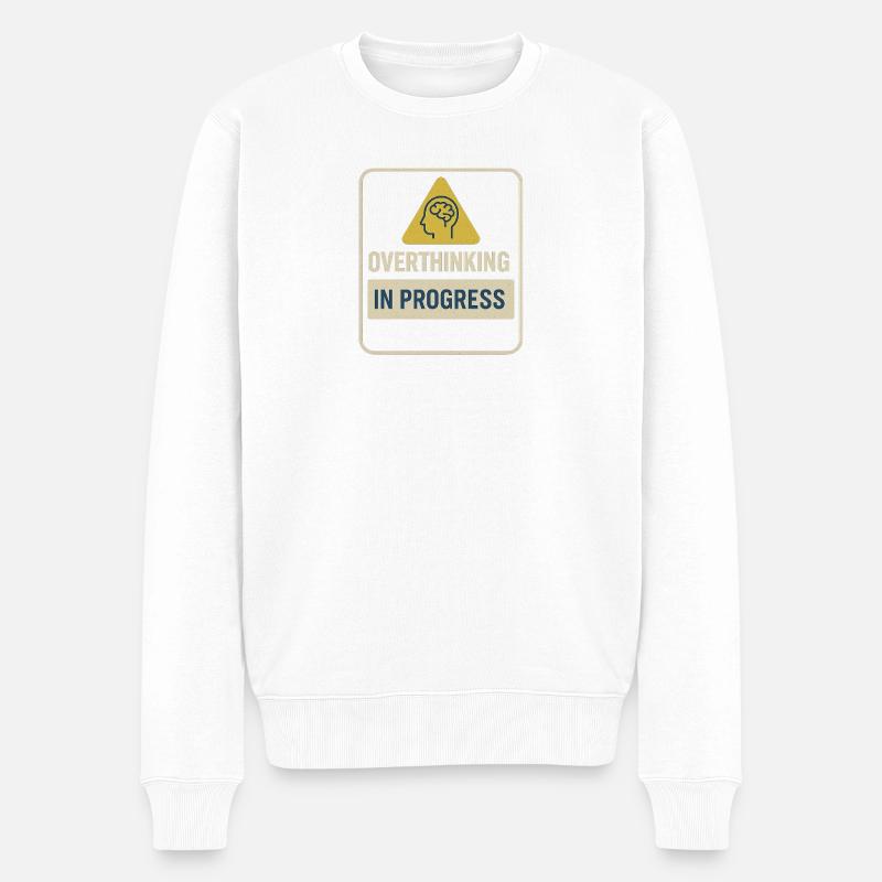 Insigne de suranalyse en progrès - Pull Premium bio Homme - blanc