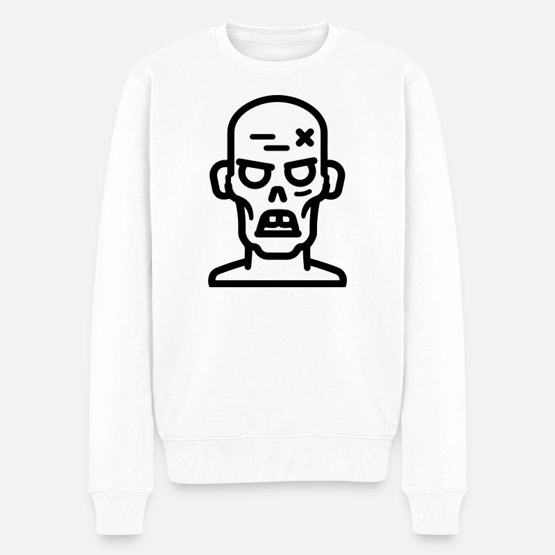 zombie - Pull Premium bio Homme - blanc