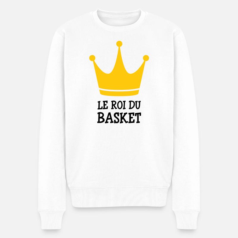 Le Roi du Basket - Pull Premium bio Homme - blanc