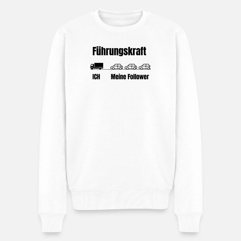 Chaîne exécutive et des suiveurs - Pull Premium bio Homme - blanc