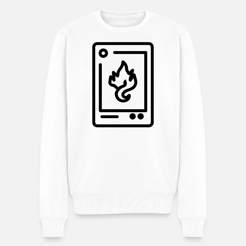 Carte de collection - Pull Premium bio Homme - blanc