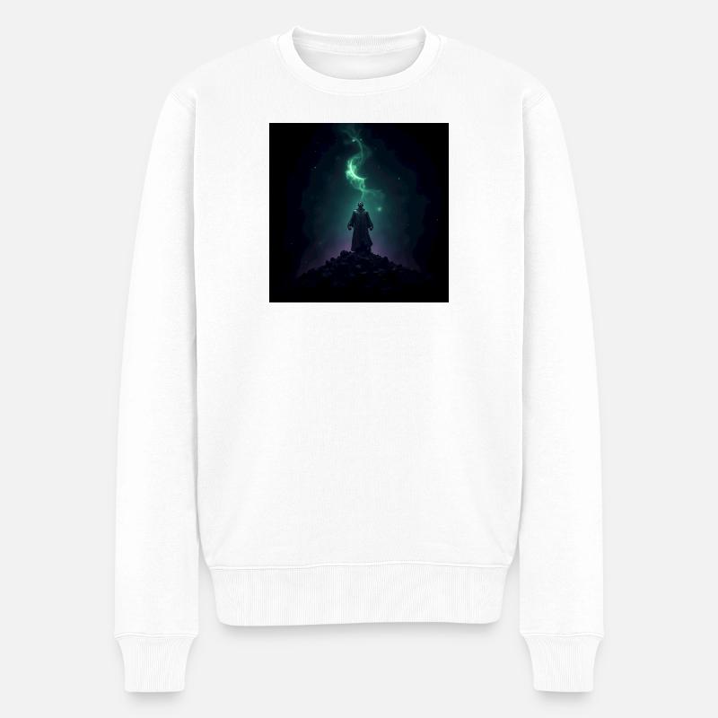 Mage de l’Ombre à Aurora Hill - Pull Premium bio Homme - blanc