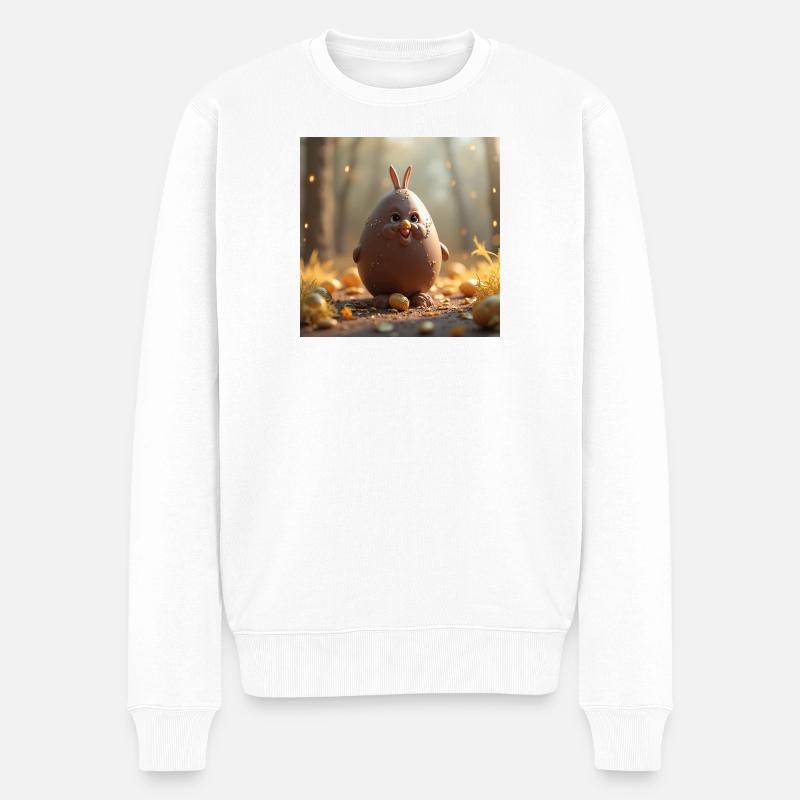 Ein Osterhase - Männer Premium Bio Pullover - Weiß