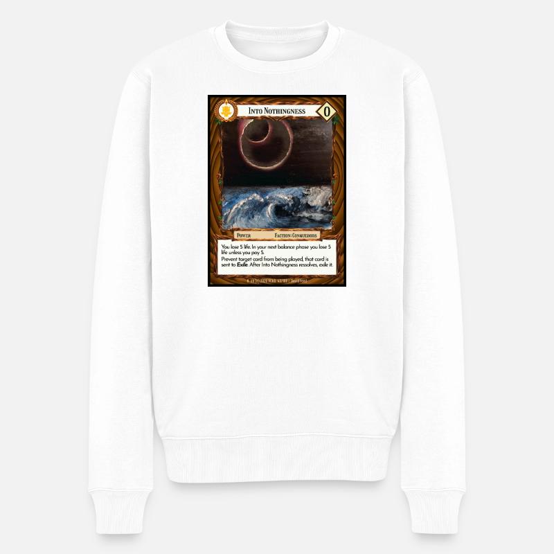 Into Nothingness - Männer Premium Bio Pullover - Weiß