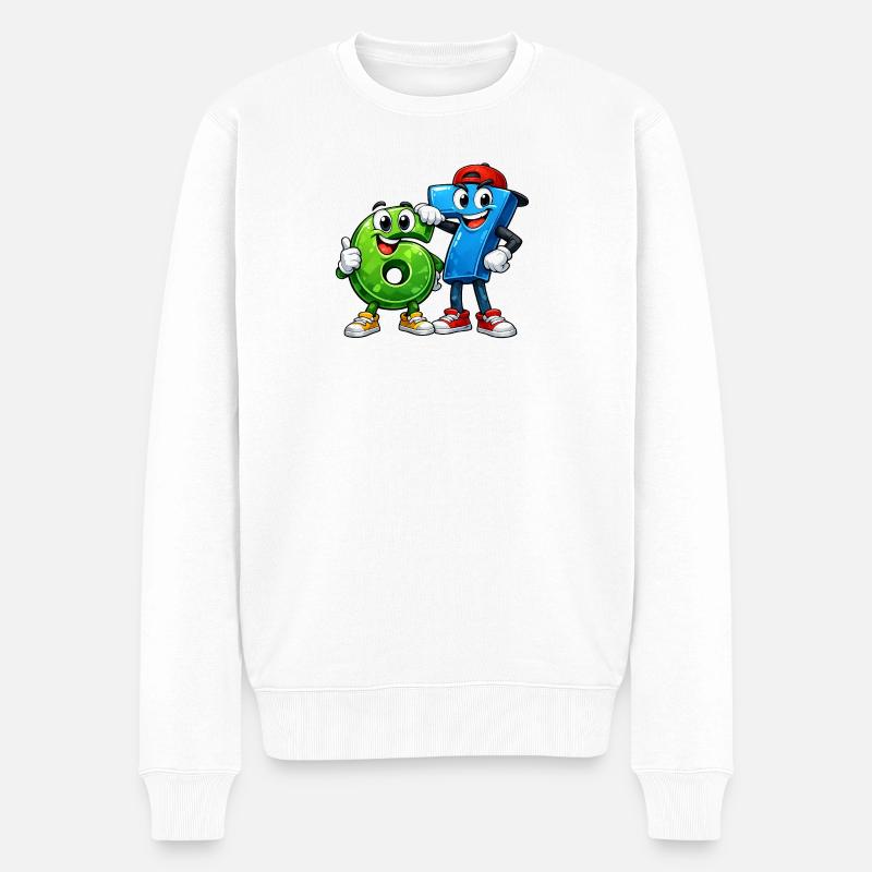 67 sixseven - Pull Premium bio Homme - blanc