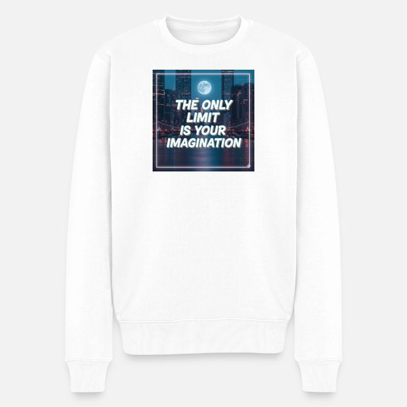 Seule votre imagination pose des limites - Pull Premium bio Homme - blanc