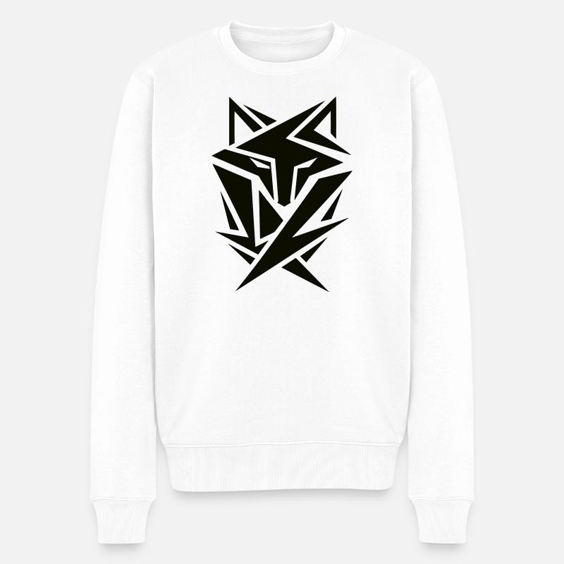 Vulpa Hunter - Männer Premium Bio Pullover - Weiß