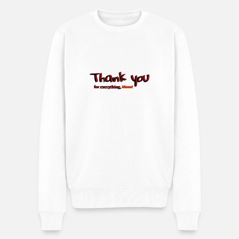 Merci pour tout, maman! - Pull Premium bio Homme - blanc