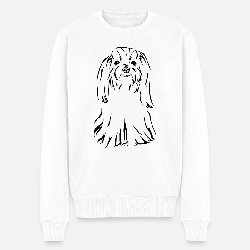Malteser - Männer Premium Bio Pullover - Weiß
