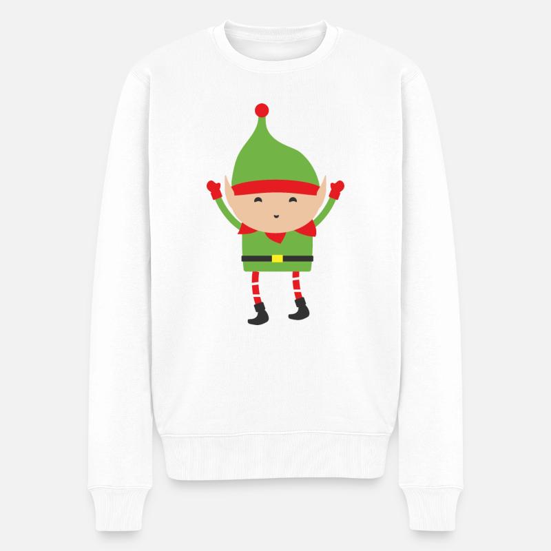 Elfes - Pull Premium bio Homme - blanc