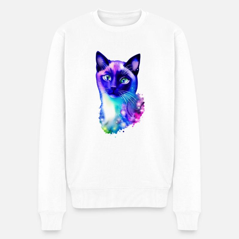 Chat - Pull Premium bio Homme - blanc