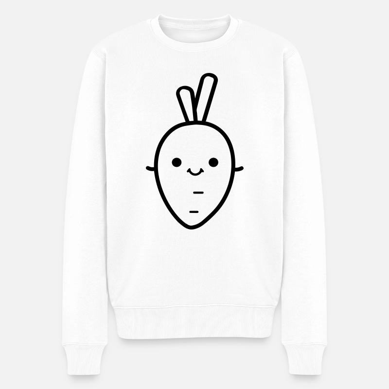 Carotte - Pull Premium bio Homme - blanc