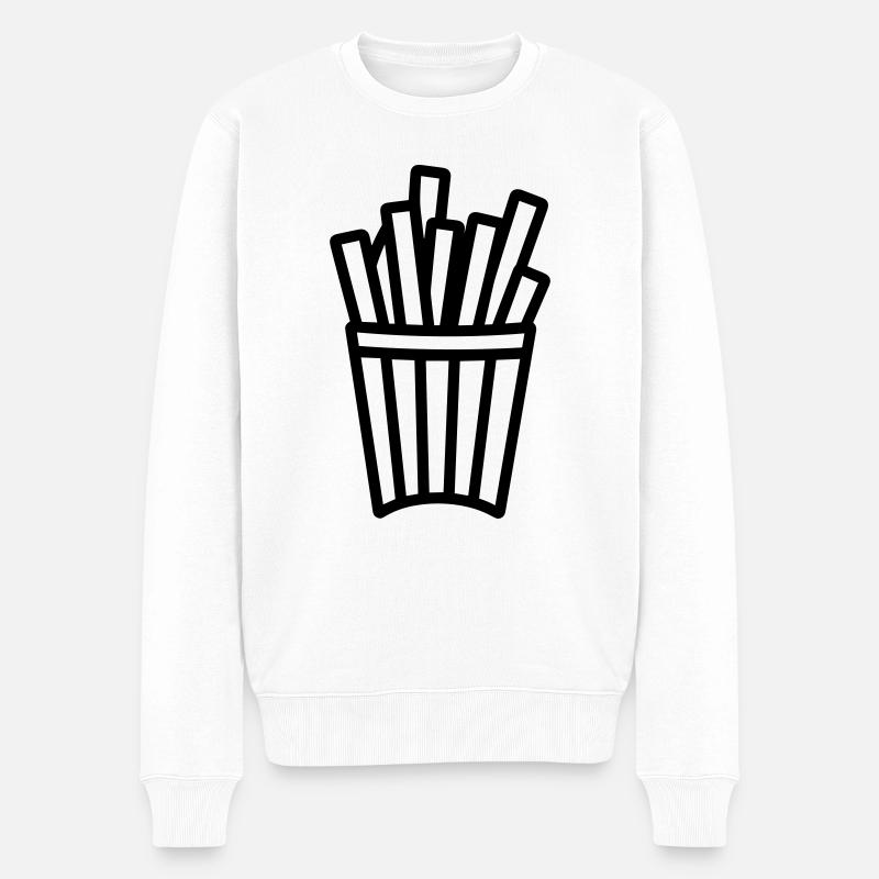 Frites - Pull Premium bio Homme - blanc