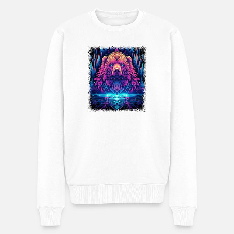 jokes statement awesome funny quote gift idea - Männer Premium Bio Pullover - Weiß