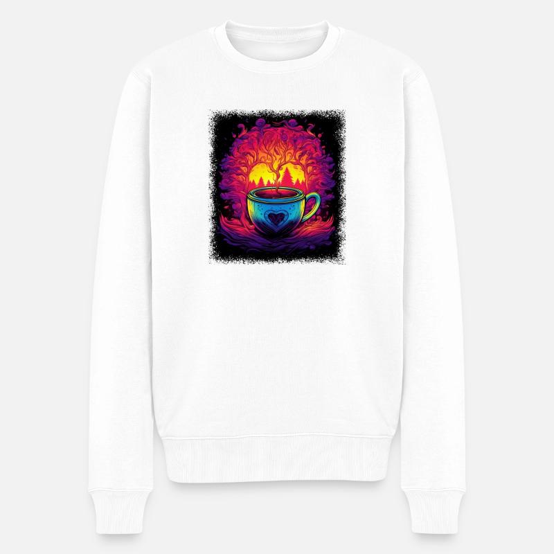fille citation bubble tea lover christmas boba tea - Pull Premium bio Homme - blanc