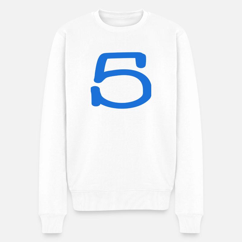 ANNIVERSAIRE. HAPPY BIRTHDAY. JOYEUX ANNIVERSAIRE. - Pull Premium bio Homme - blanc