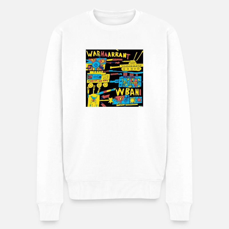 Warhaarrant - Männer Premium Bio Pullover - Weiß