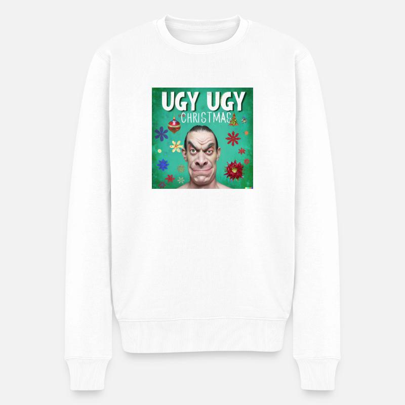 Ugly Christmas - Männer Premium Bio Pullover - Weiß