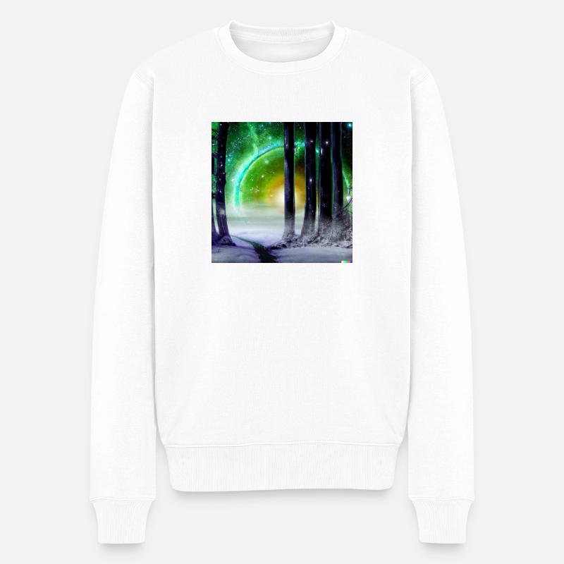 JD Star Artwork No.4 - Männer Premium Bio Pullover - Weiß