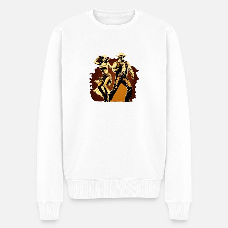 Dancing - Pull Premium bio Homme - blanc
