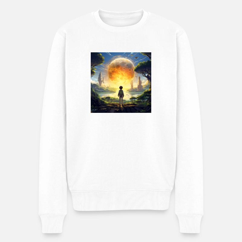 Unser Multiverse ist Unendlich - Männer Premium Bio Pullover - Weiß