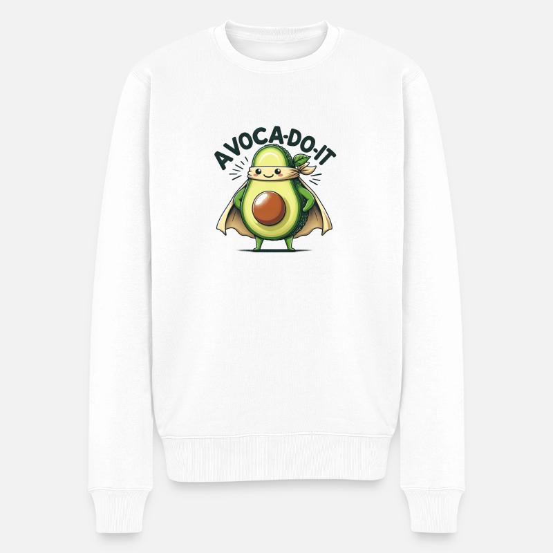 Avoca-Do-It - Männer Premium Bio Pullover - Weiß