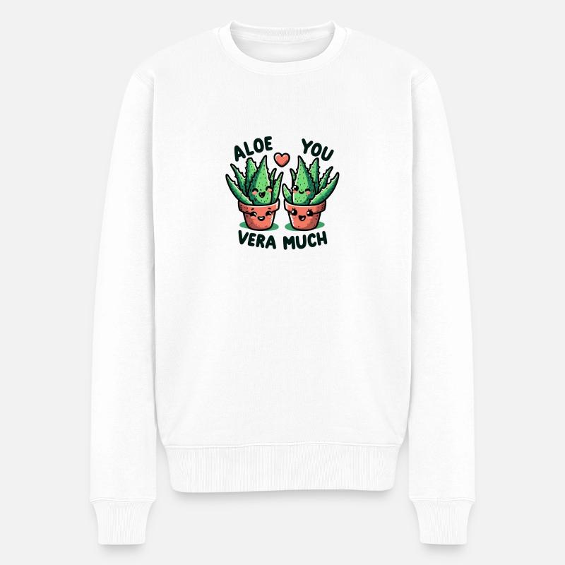 Aloe vous vera beaucoup - Pull Premium bio Homme - blanc