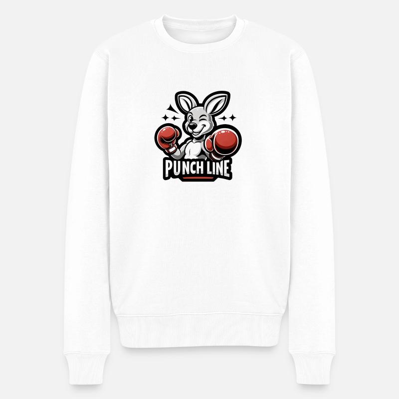 Chute - Pull Premium bio Homme - blanc