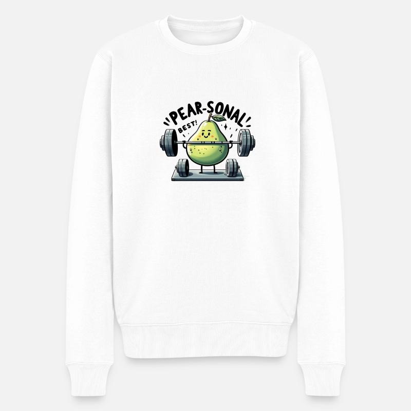 Pear-Sonal Best - Pull Premium bio Homme - blanc