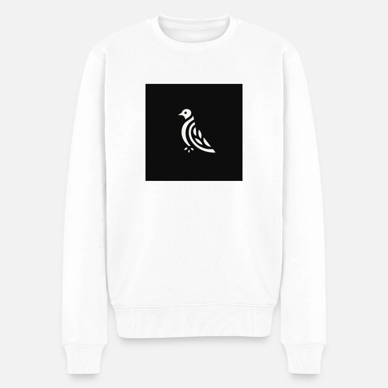 Oiseau éthéré - Pull Premium bio Homme - blanc