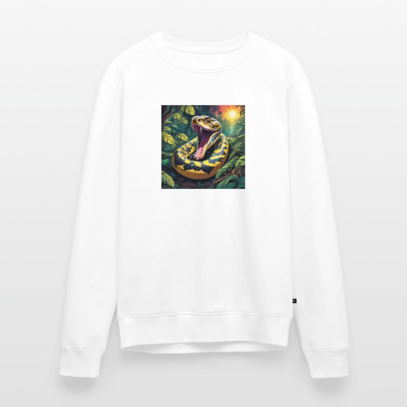 Python Snake Men's Premium Organic Jumper