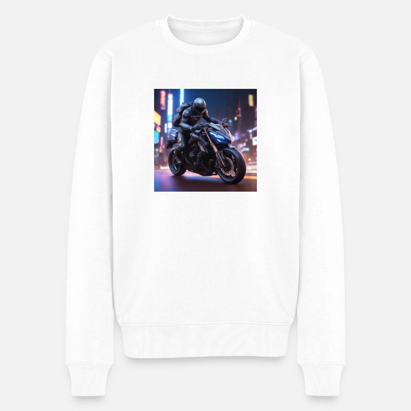 My Design - Männer Premium Bio Pullover - Weiß