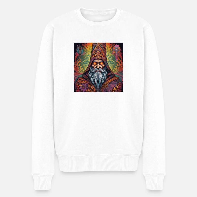 Sorcier - Pull Premium bio Homme - blanc