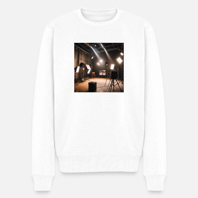 IMG 5133 - Männer Premium Bio Pullover - Weiß