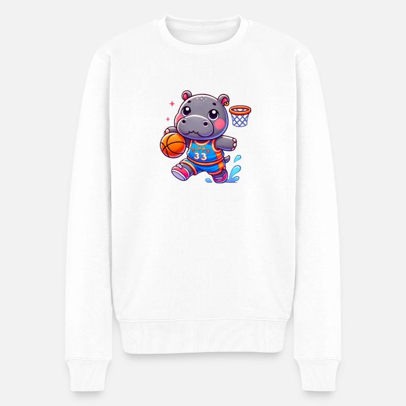 Hyppo - Männer Premium Bio Pullover - Weiß