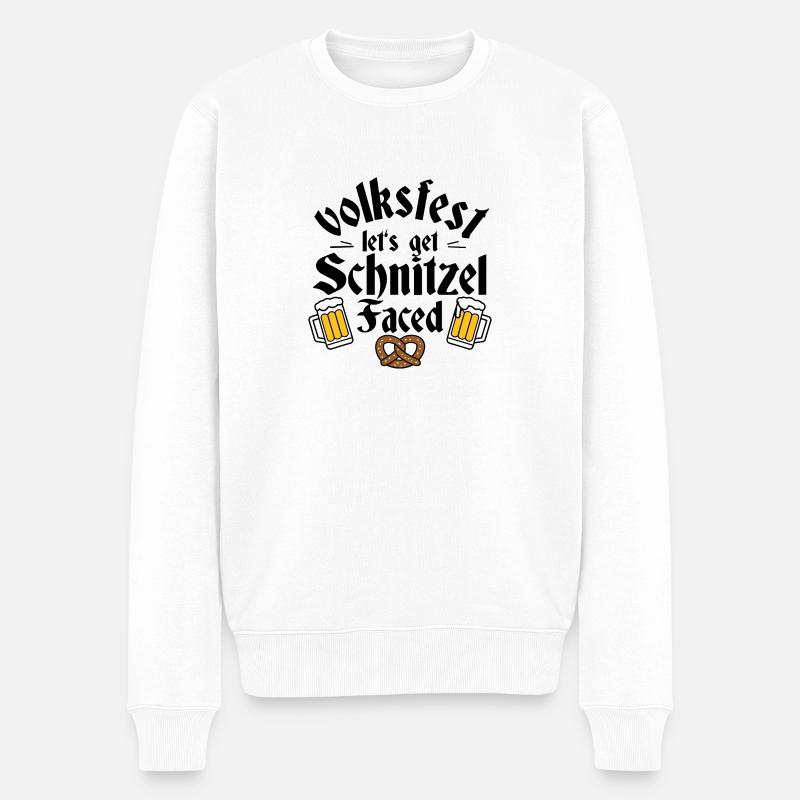 Volksfest - Männer Premium Bio Pullover - Weiß