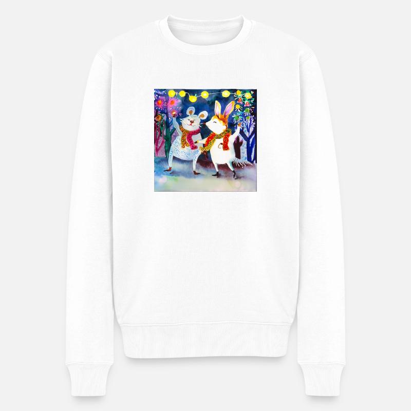 Carnaval des animaux - Pull Premium bio Homme - blanc