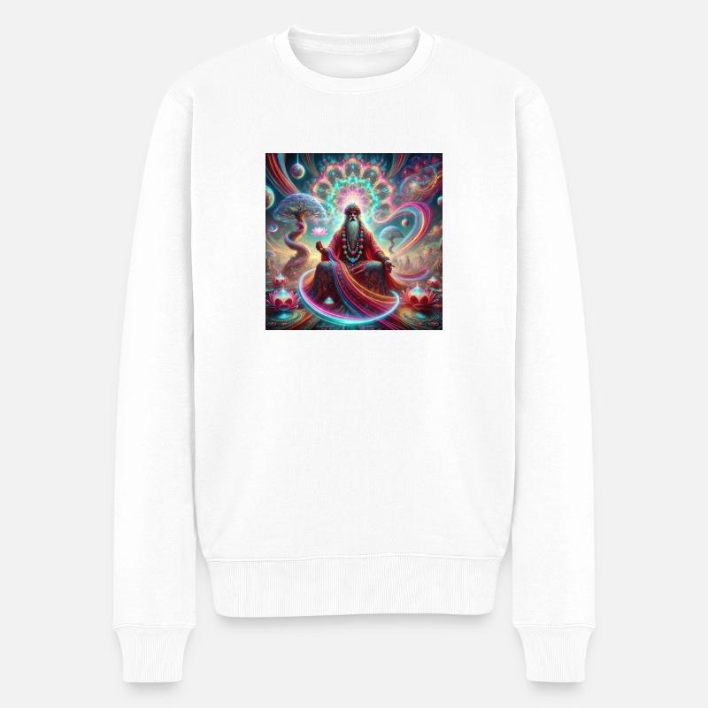 psyguru - Männer Premium Bio Pullover - Weiß