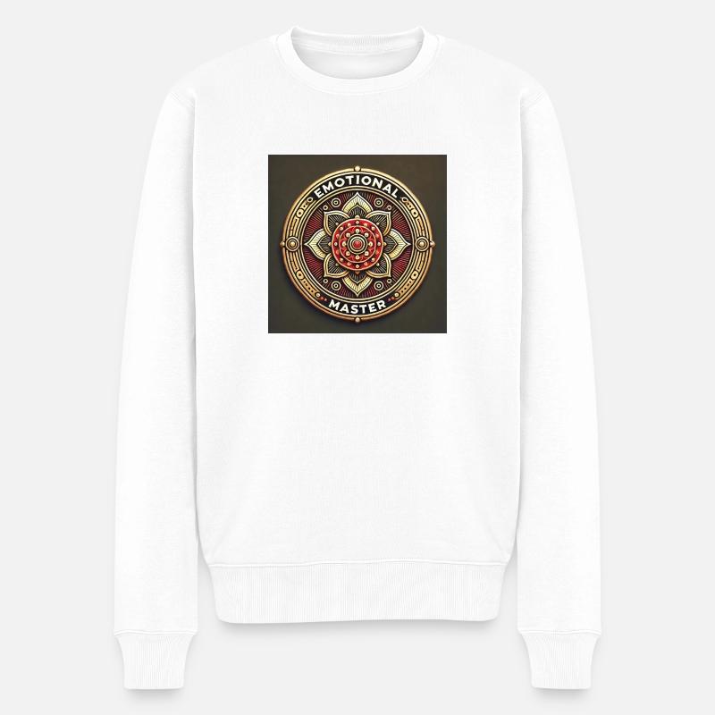 Emotional Master - Männer Premium Bio Pullover - Weiß