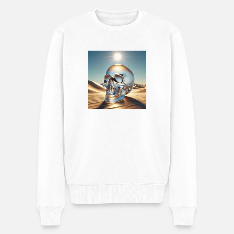Crâne de cristal - Pull Premium bio Homme - blanc