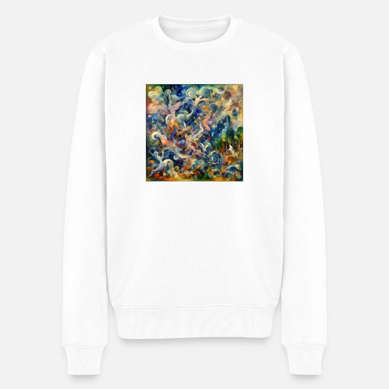 Conception Marc Chagall - Pull Premium bio Homme - blanc