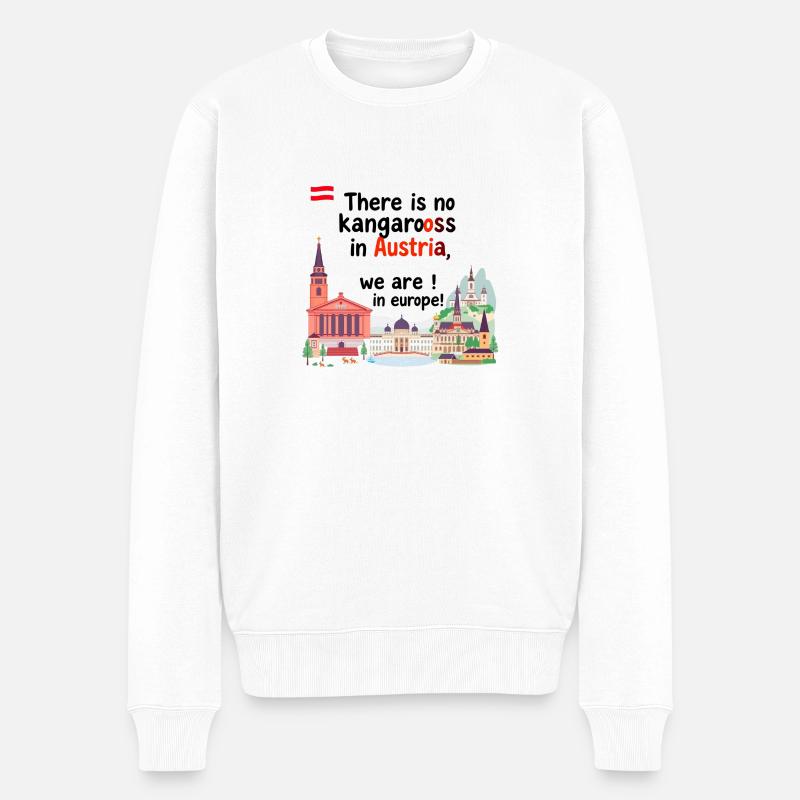 Österreich 2 - Männer Premium Bio Pullover - Weiß