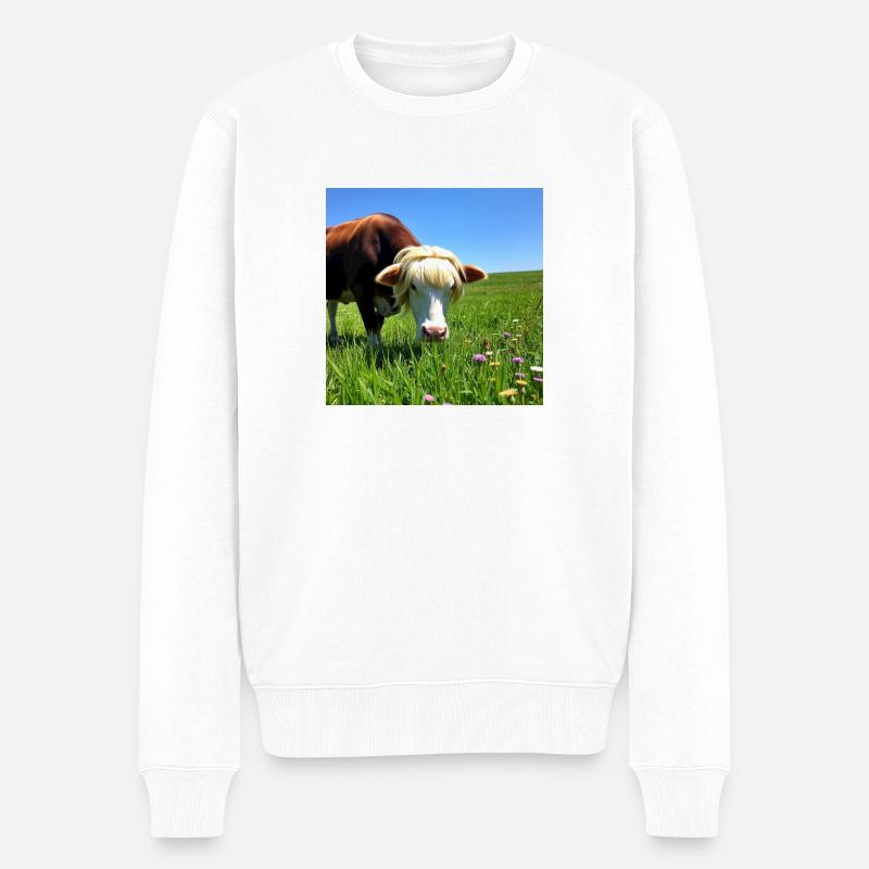 IMG 1415 - Männer Premium Bio Pullover - Weiß