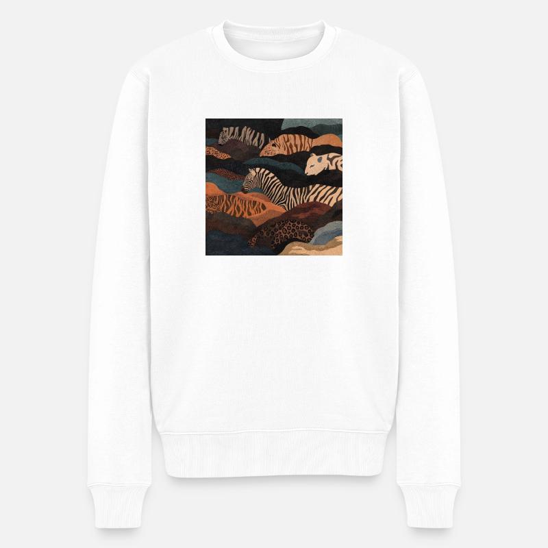 Diversity - Männer Premium Bio Pullover - Weiß
