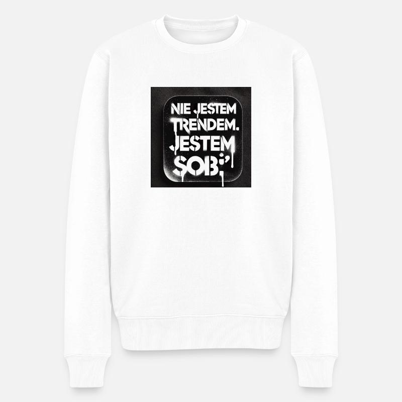 Datei RHNEMhZ8oRGeCpkMoLSUZi - Männer Premium Bio Pullover - Weiß
