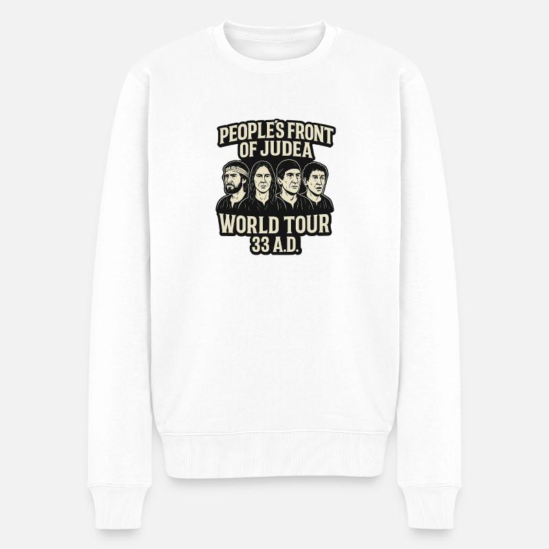 Judäische Volfsfront leben des Brian Band - Männer Premium Bio Pullover - Weiß