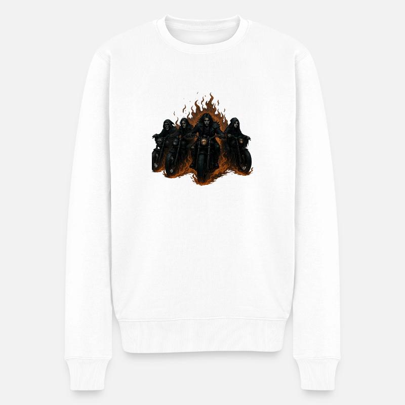 Apocalypse - Männer Premium Bio Pullover - Weiß