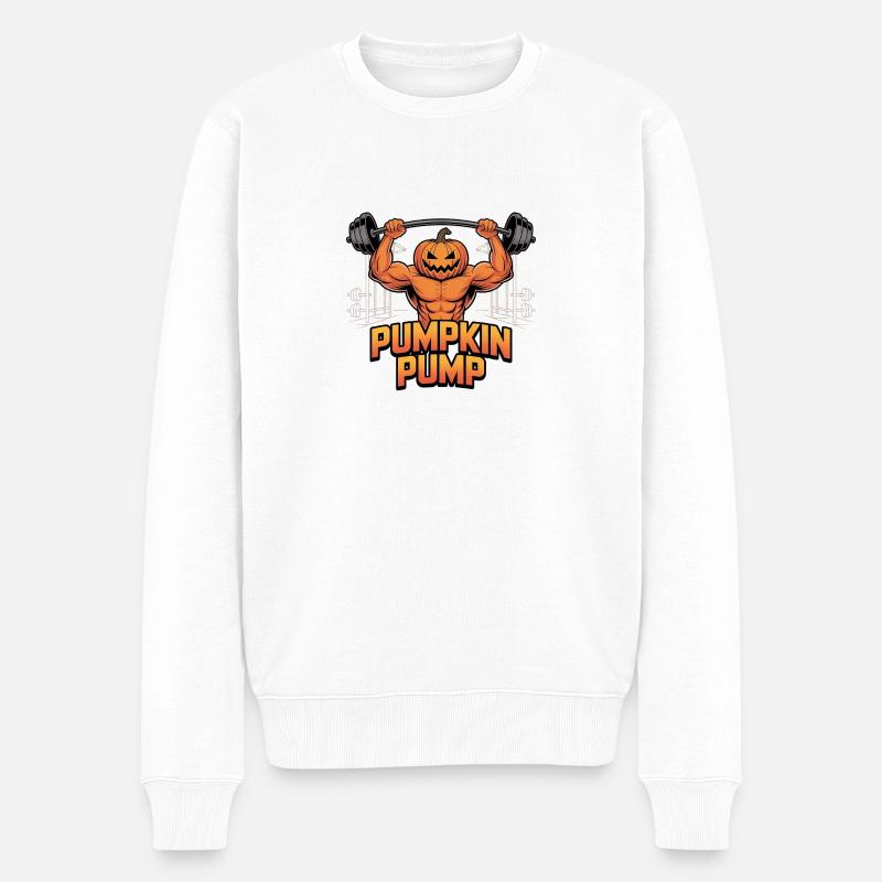Pompe à citrouille - Pull Premium bio Homme - blanc
