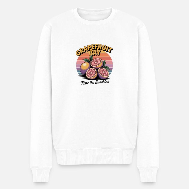 Grapefruit Bay - Vintage Rétro - Pull Premium bio Homme - blanc